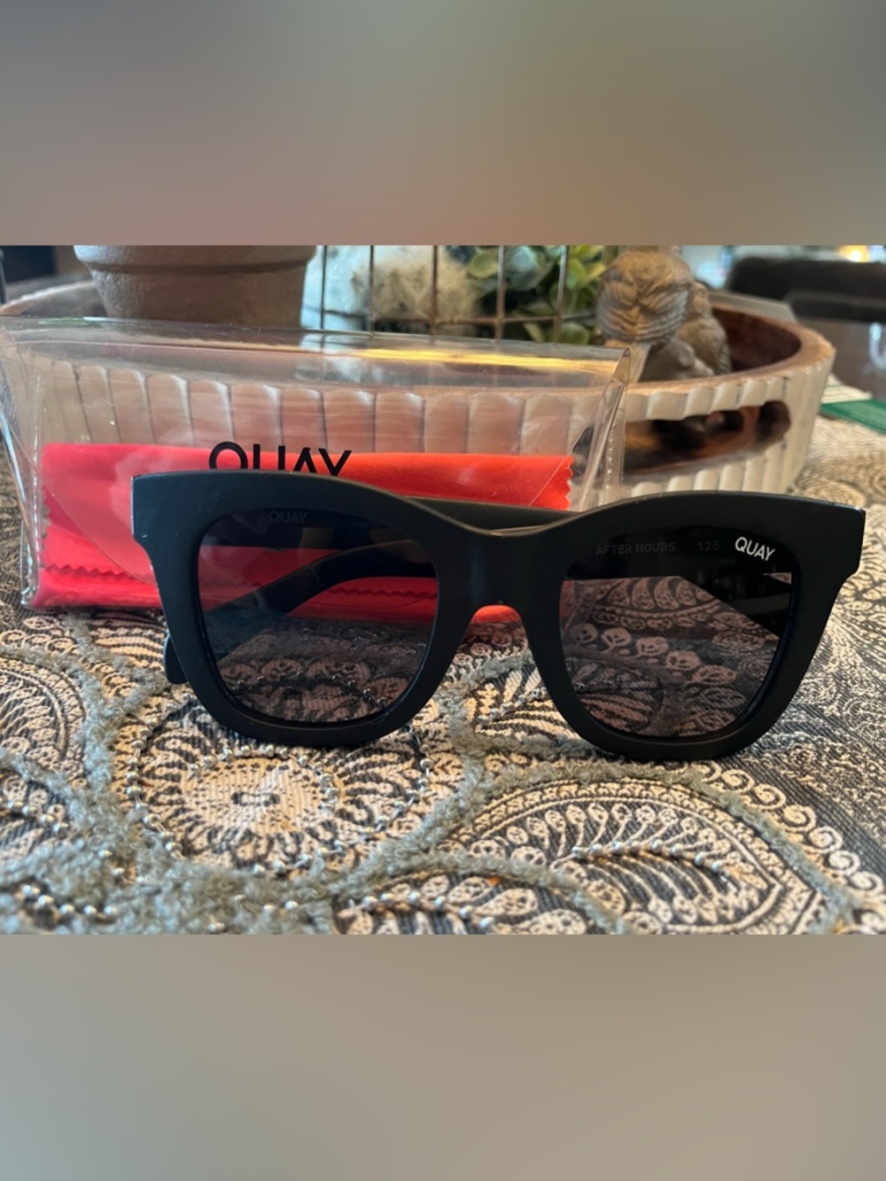 Quay Australia Black Cat Eye Sunglasses